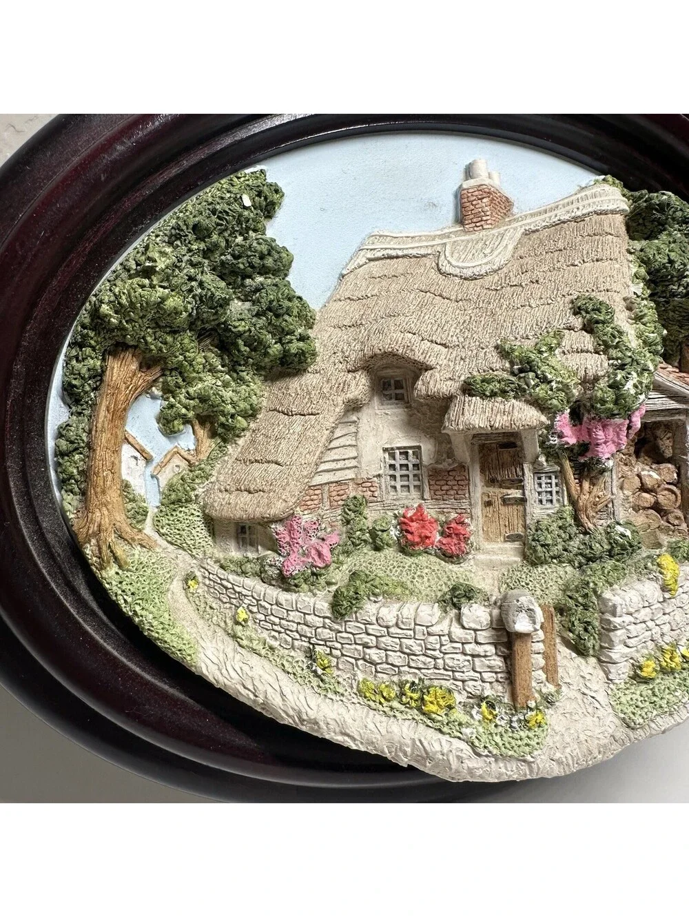 Lakeland Studios 3D English Cottage Plaque Frame Art Cottagecore Whimsical
